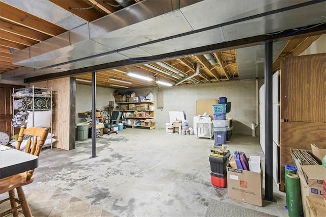 601 Darrow St, Warrensburg, MO 64093 - view of unfinished basement
