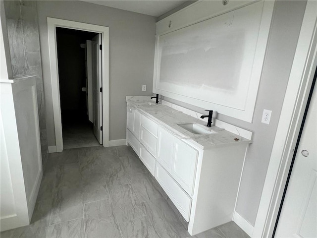 1709 SW Arbor Park Dr, Lees Summit, MO 64082 - full bath with marble finish flooring and double vanity
