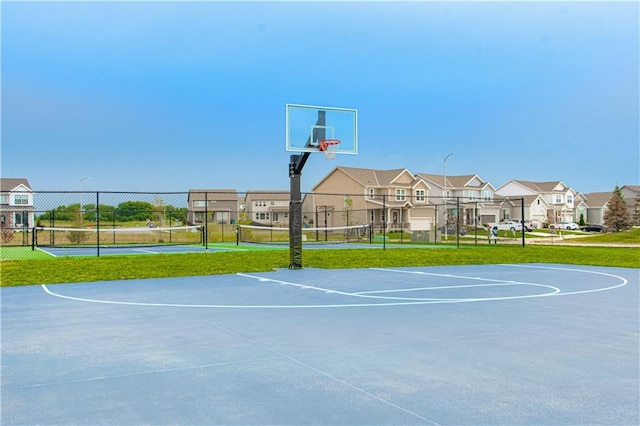 1709 SW Arbor Park Dr, Lees Summit, MO 64082 - view of sport court with community basketball court, a residential view, and a tennis court