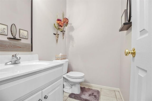 2125 SW Post Oak Rd, Lees Summit, MO 64082 - half bath with vanity and tile patterned flooring