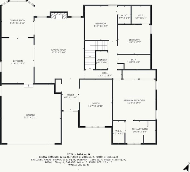 1424 E Meadow Ln, Olathe, KS 66062 - view of room layout