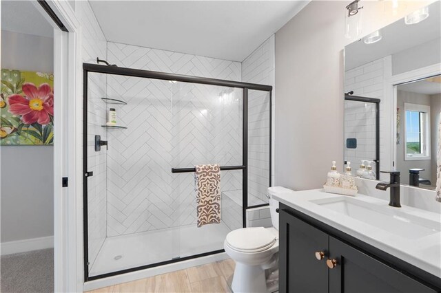 23717 W 118th Ter, Olathe, KS 66061 - bathroom with vanity and a shower stall