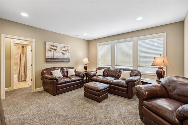 1415 SW Antiquity Dr, Lees Summit, MO 64081 - living room with carpet and recessed lighting