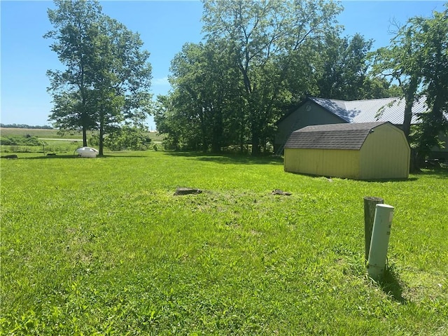 39055 Railroad Ave, Osawatomie, KS 66064 - view of green lawn featuring a storage unit