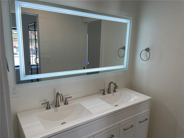 12811 W 71st St, Shawnee, KS 66216 - bathroom featuring double vanity