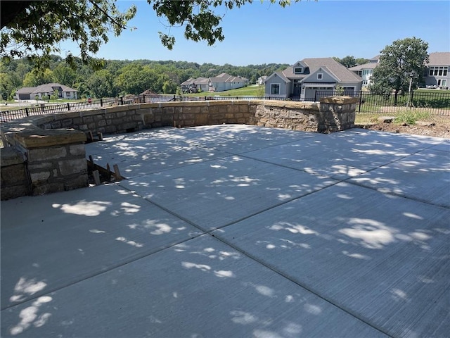 12811 W 71st St, Shawnee, KS 66216 - view of pool featuring a residential view and a patio