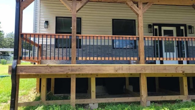 104 Lakeshore Dr, Kimberling City, MO 65686 - rear view of property with a wooden deck