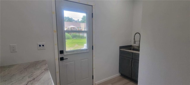 104 Lakeshore Dr, Kimberling City, MO 65686 - entryway featuring healthy amount of natural light and light wood-style floors