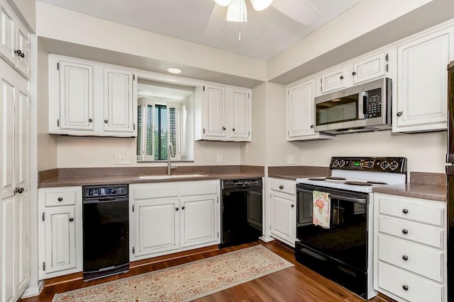 6720 W 109th St Unit F, Overland Park, KS 66211 - kitchen featuring stainless steel microwave, dishwasher, electric stove, and dark countertops