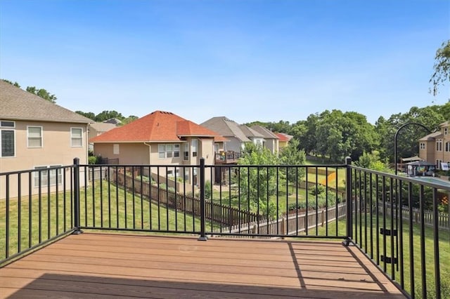 5214 NE 70th St, Kansas City, MO 64199 - deck featuring a residential view and a yard