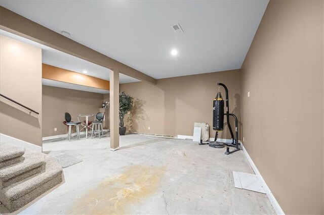7103 E 159th St, Belton, MO 64012 - exercise room featuring baseboards