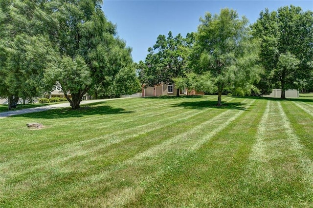 3147 N 131st St, Kansas City, KS 66109 - view of green lawn featuring view of wooded area