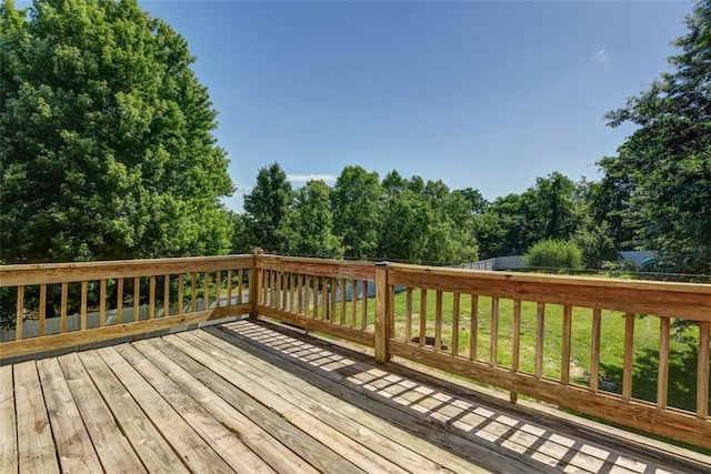 3147 N 131st St, Kansas City, KS 66109 - wooden deck featuring a fenced backyard