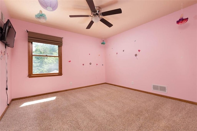 3147 N 131st St, Kansas City, KS 66109 - unfurnished room featuring light carpet and a ceiling fan