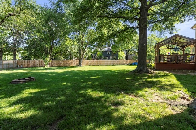 11808 W 128th St, Overland Park, KS 66213 - fenced backyard featuring a gazebo and a wooden deck