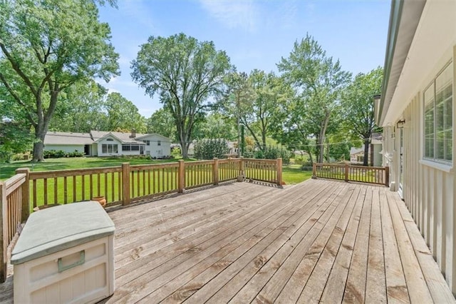 5211 W 79th Ter, Prairie Village, KS 66208 - wooden terrace with a yard