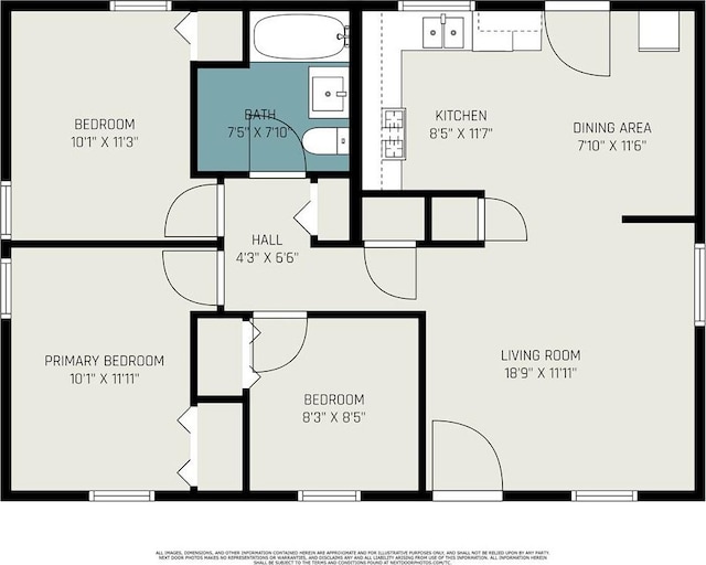 5117 Palmer Dr, Kansas City, MO 64129 - view of room layout