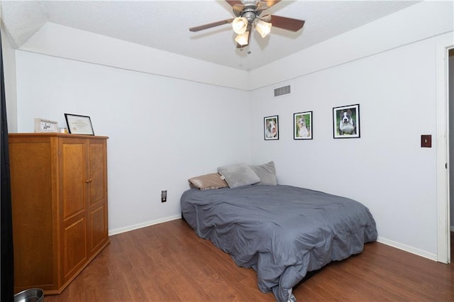 1005 SE Alice St, Blue Springs, MO 64014 - bedroom featuring wood finished floors and ceiling fan