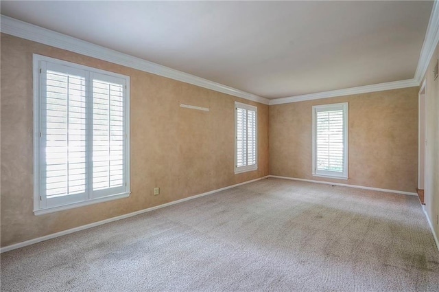 9015 Outlook Dr, Overland Park, KS 66207 - carpeted empty room featuring ornamental molding and baseboards