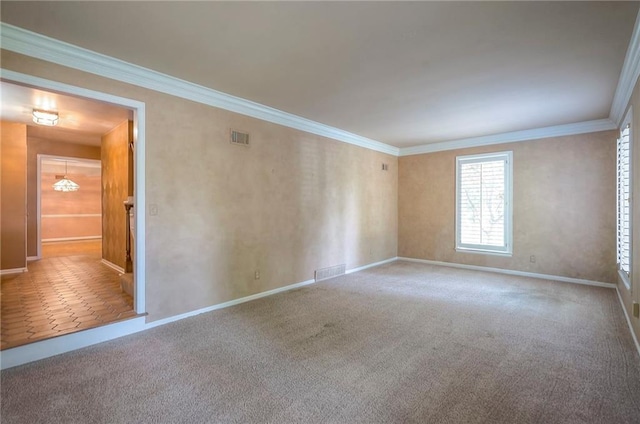 9015 Outlook Dr, Overland Park, KS 66207 - empty room with carpet floors and ornamental molding