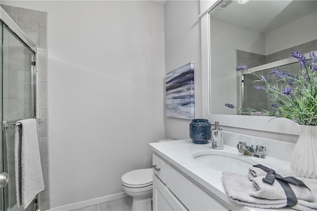 6122 Lewis Dr, Shawnee, KS 66226 - bathroom featuring vanity and a shower stall