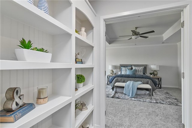 6122 Lewis Dr, Shawnee, KS 66226 - carpeted bedroom with ornamental molding