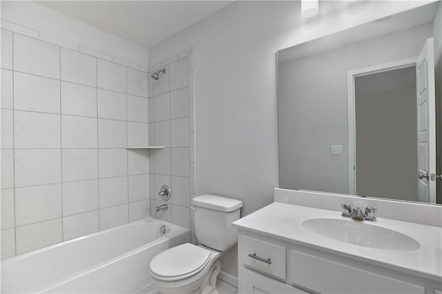 6108 Lewis Dr, Shawnee, KS 66226 - bathroom with vanity and shower / bathtub combination