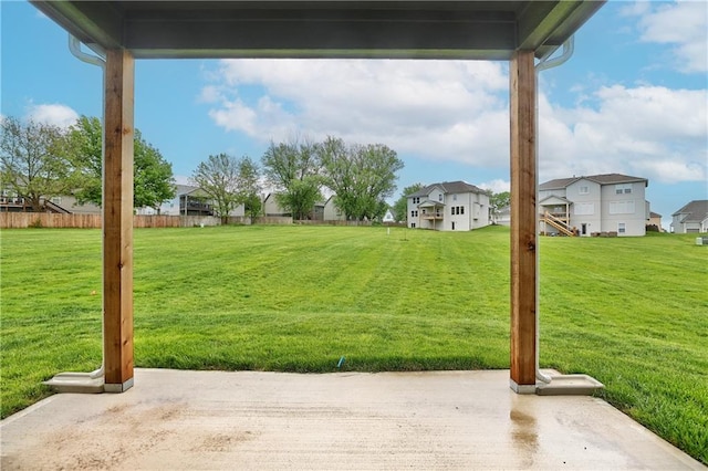 6118 Lewis Dr, Shawnee, KS 66226 - view of yard with a patio and a residential view
