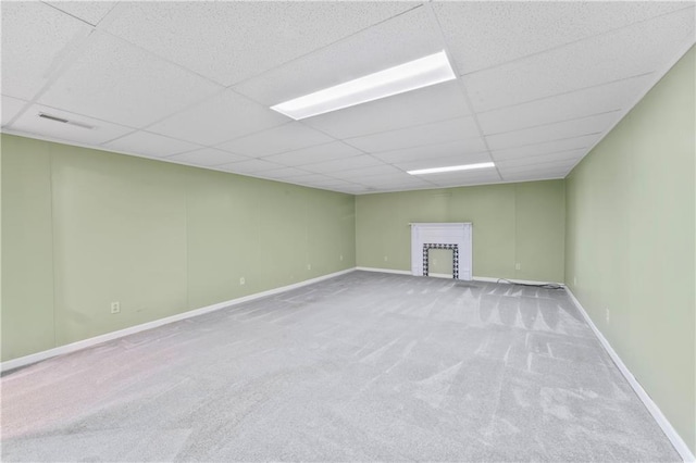 32204 Apple Hill Dr, Paola, KS 66071 - unfurnished room with a paneled ceiling and carpet flooring