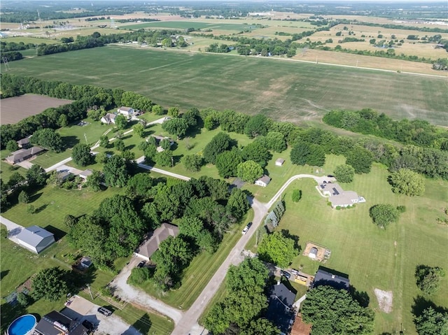 32204 Apple Hill Dr, Paola, KS 66071 - aerial view of property and surrounding area with rural landscape