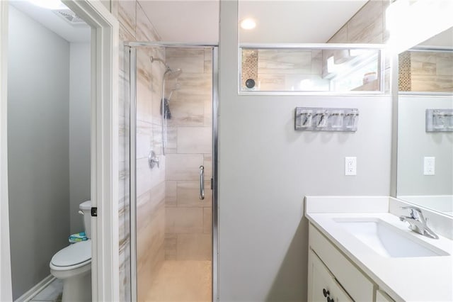 968 E Market St, Warrensburg, MO 64903 - bathroom with vanity and a stall shower