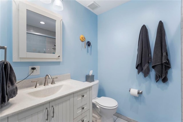 24245 K 68 Hwy, Paola, KS 66071 - full bathroom with vanity, a shower, and tile patterned flooring