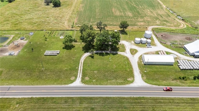 24245 K 68 Hwy, Paola, KS 66071 - aerial view of property's location featuring rural landscape