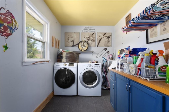 820 S Main St, Lansing, KS 66043 - washroom featuring cabinet space and washer and dryer