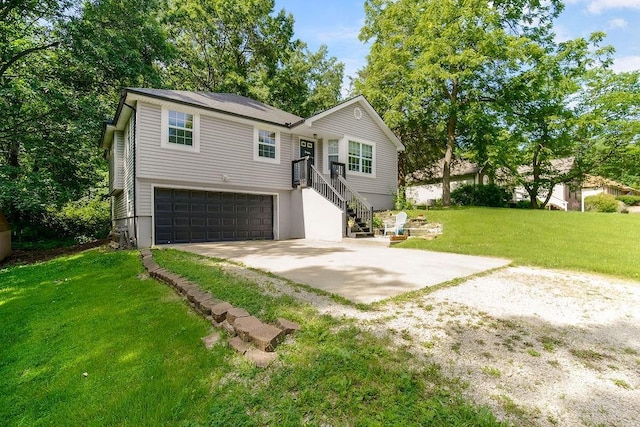 118 SE 215th Rd, Warrensburg, MO 64093 - single story home with driveway, a garage, and a front yard