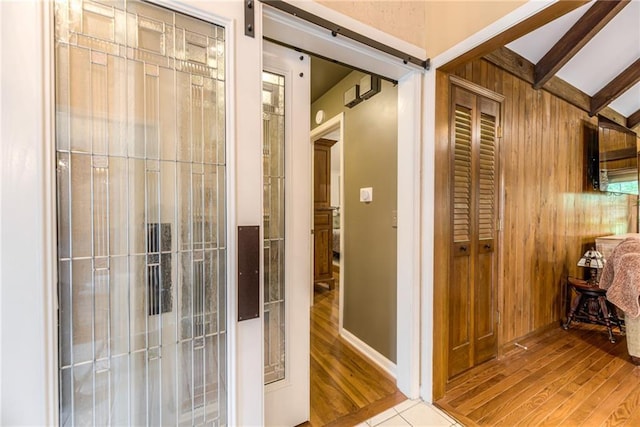 8404 Rosehill Rd, Lenexa, KS 66215 - hall featuring wood finished floors
