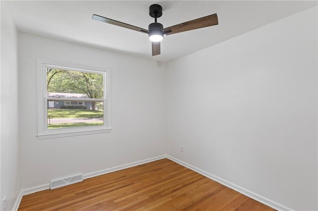 8918 Switzer St, Overland Park, KS 66214 - spare room featuring light wood-type flooring and ceiling fan