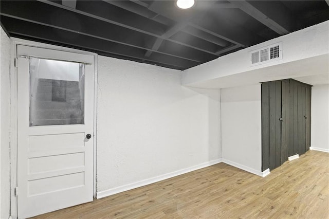 8918 Switzer St, Overland Park, KS 66214 - finished basement featuring baseboards and light wood finished floors