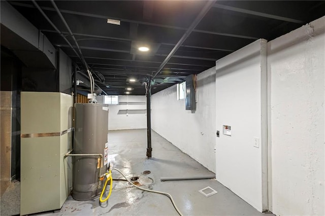 8918 Switzer St, Overland Park, KS 66214 - basement with water heater and electric panel