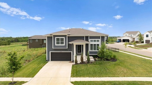 29702 W 195th St, Gardner, KS 66030 - view of front facade with an attached garage, concrete driveway, and a front yard