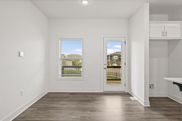 29702 W 195th St, Gardner, KS 66030 - entryway with dark wood-type flooring and recessed lighting