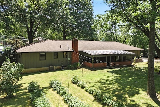 7100 Antioch Rd, Merriam, KS 66204 - back of property with a chimney