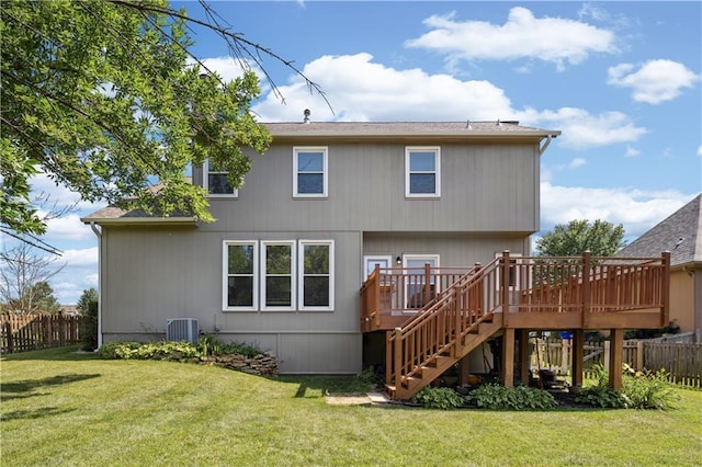 14162 W 150th Ct, Olathe, KS 66062 - rear view of house with a deck and stairway