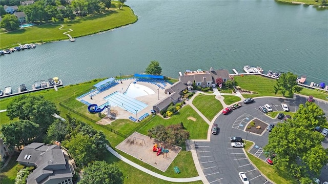 704 SW Admiral Byrd Dr, Lees Summit, MO 64082 - aerial view of a nearby body of water