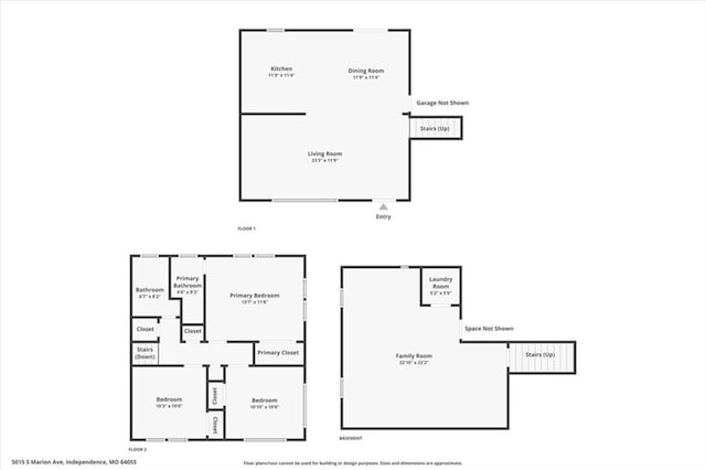 5015 S Marion Ave, Independence, MO 64055 - view of property floor plan