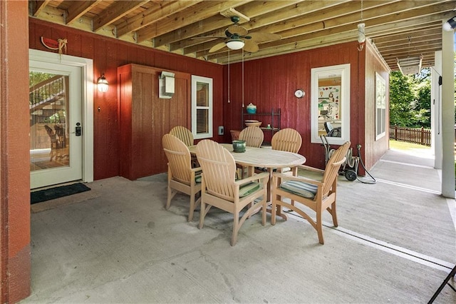 1310 Norfolk Dr, Harrisonville, MO 64701 - dining room with a ceiling fan