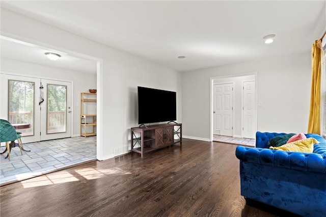 331 E 100th Ter, Kansas City, MO 64114 - living room with wood finished floors