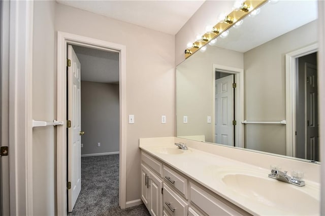 11912 W 132nd St, Overland Park, KS 66213 - bathroom with double vanity and baseboards