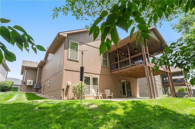 4890 NW Linder Ln, Riverside, MO 64150 - back of house with a yard, a patio area, and a wooden deck