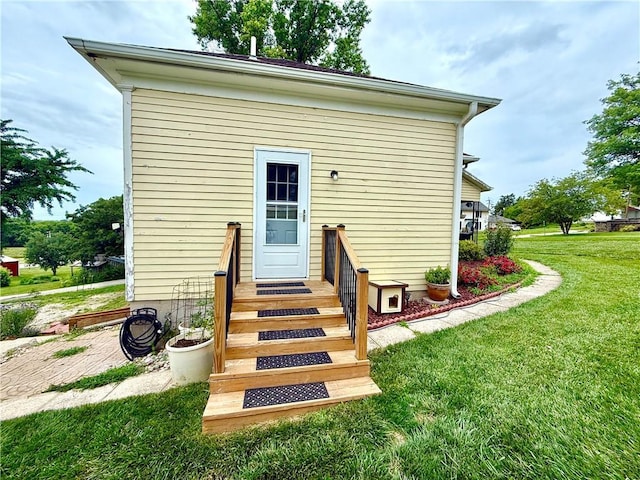 226 Mckenzie St, Barnard, MO 64423 - rear view of property featuring a lawn